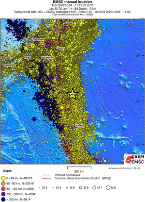 wide historical seismicity