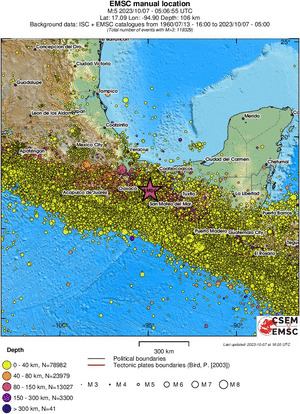 wide historical seismicity