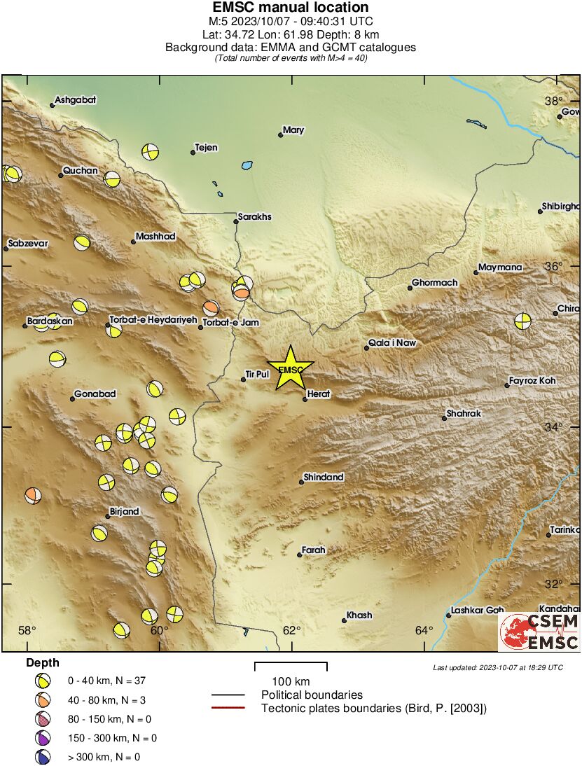 Regional moment Tensor