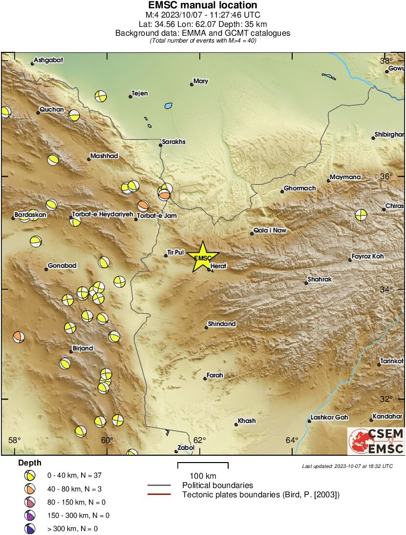 Regional moment Tensor