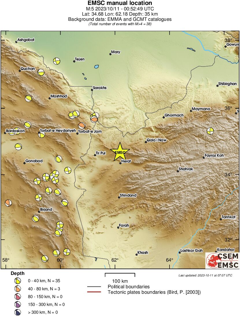 Regional moment Tensor