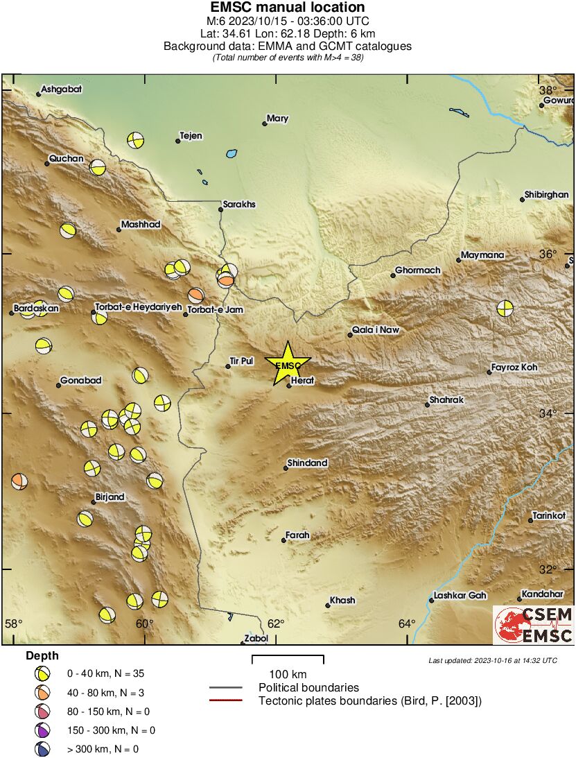 Regional moment Tensor
