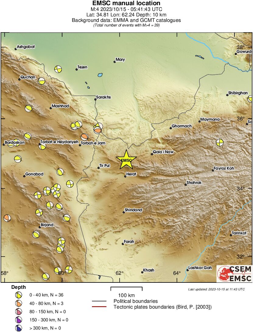 Regional moment Tensor