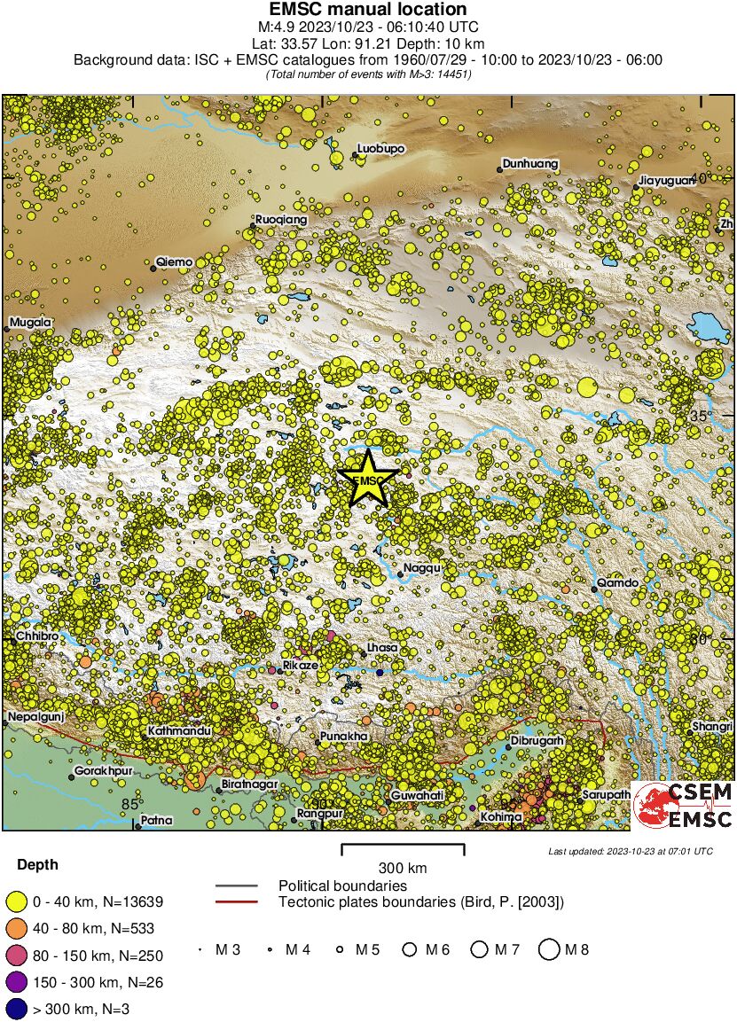 wide historical seismicity
