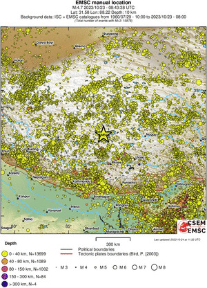 wide historical seismicity