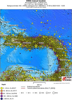 wide historical seismicity