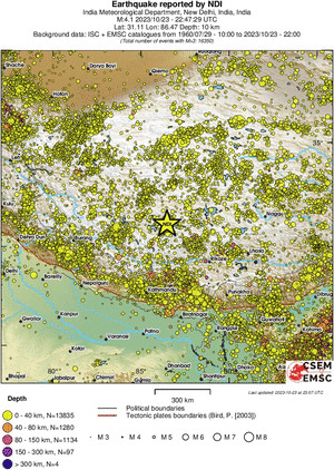 wide historical seismicity