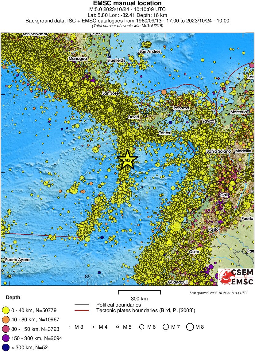 wide historical seismicity