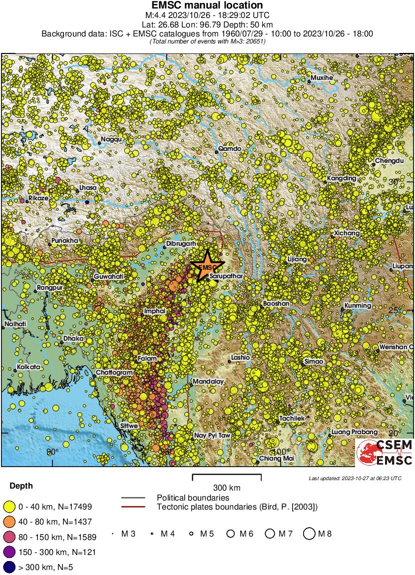 wide historical seismicity