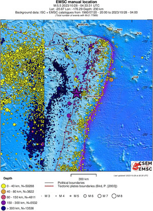 wide historical seismicity