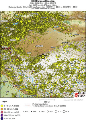 wide historical seismicity