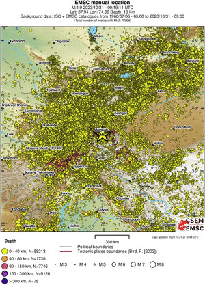 wide historical seismicity