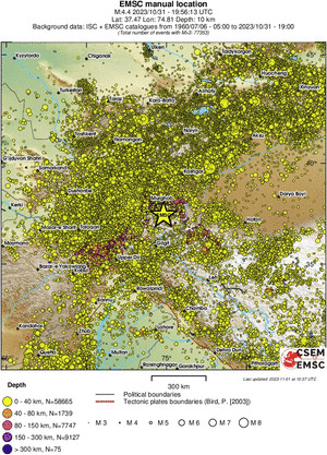 wide historical seismicity