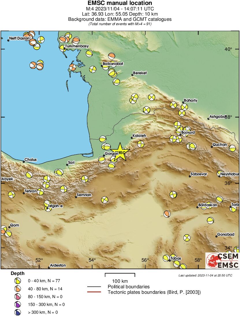 Regional moment Tensor