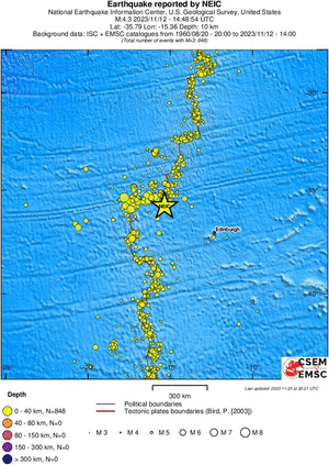 wide historical seismicity