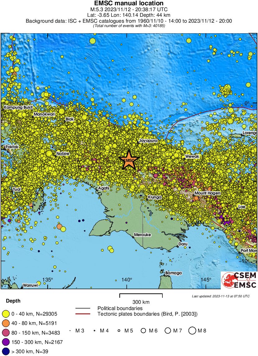 wide historical seismicity