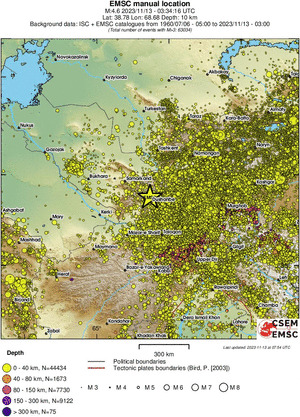 wide historical seismicity