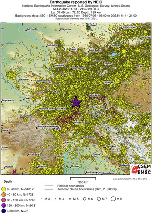 wide historical seismicity