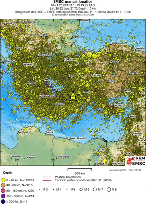 wide historical seismicity