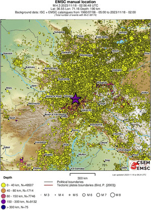 wide historical seismicity