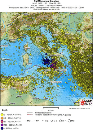 wide historical seismicity