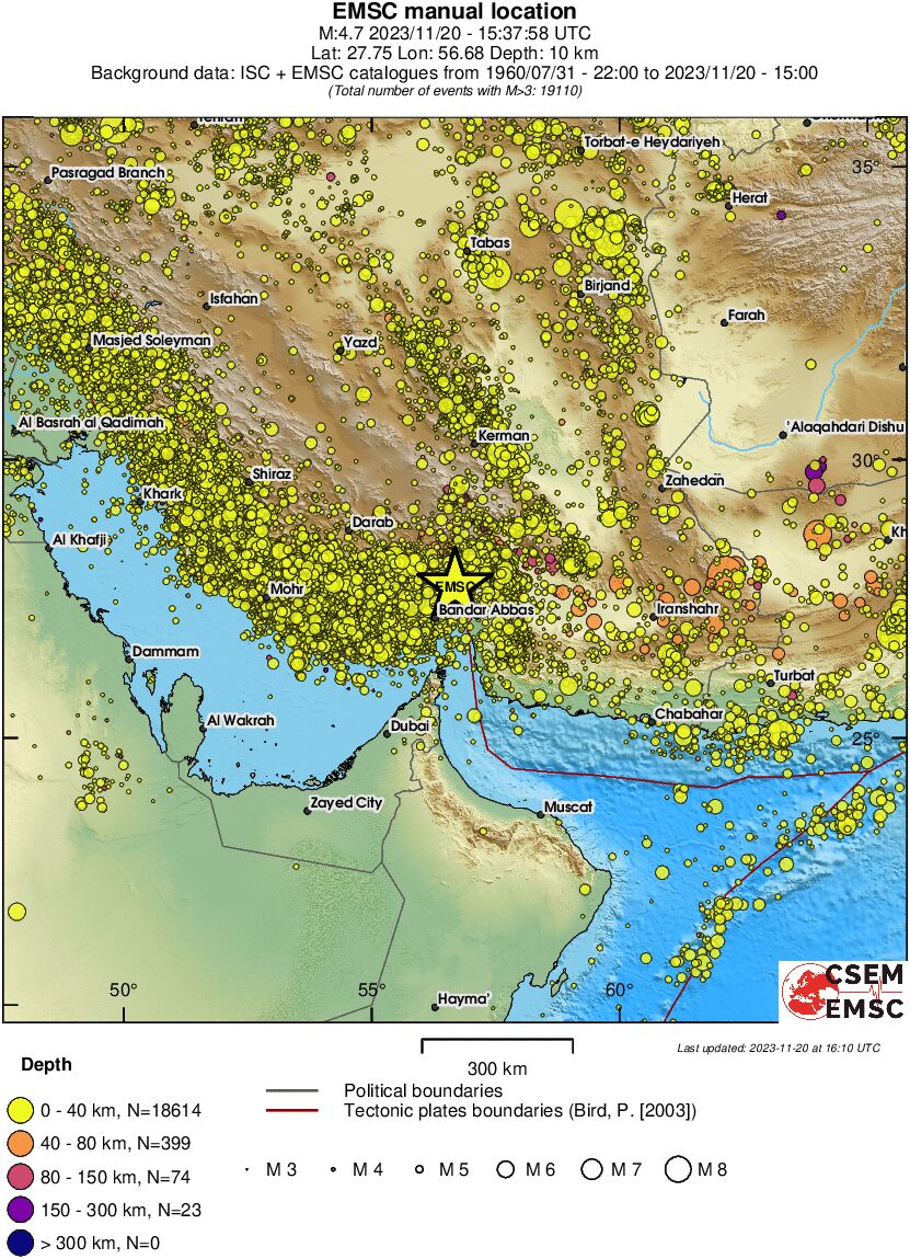 wide historical seismicity