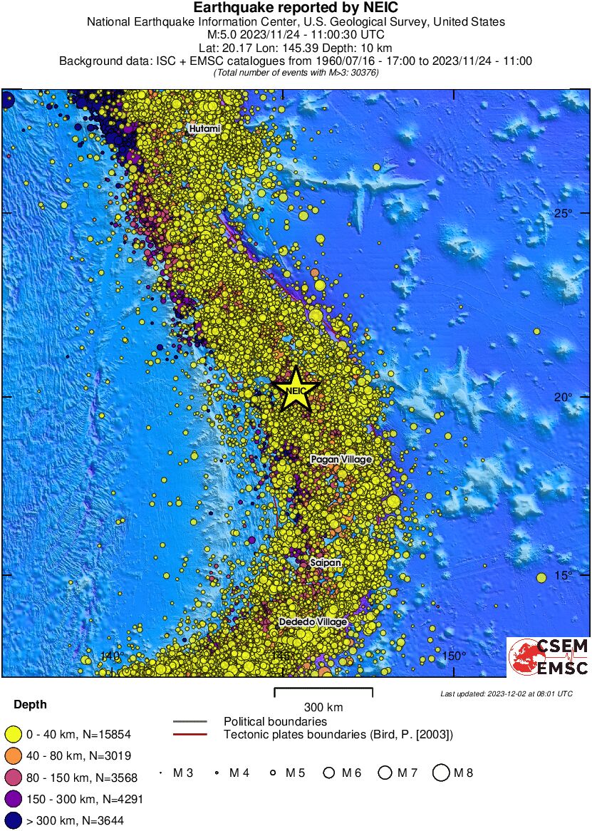 wide historical seismicity