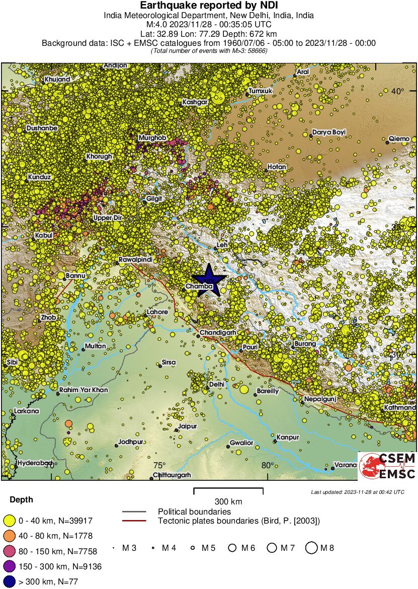 wide historical seismicity