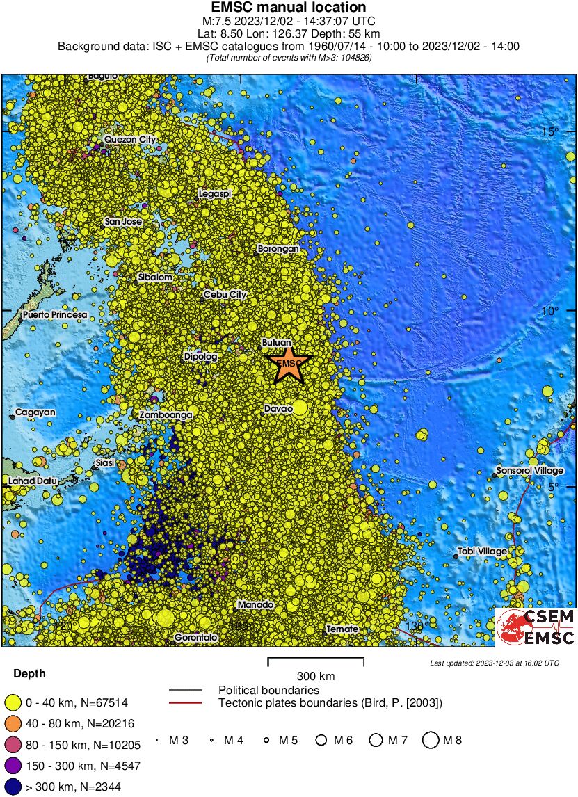 wide historical seismicity