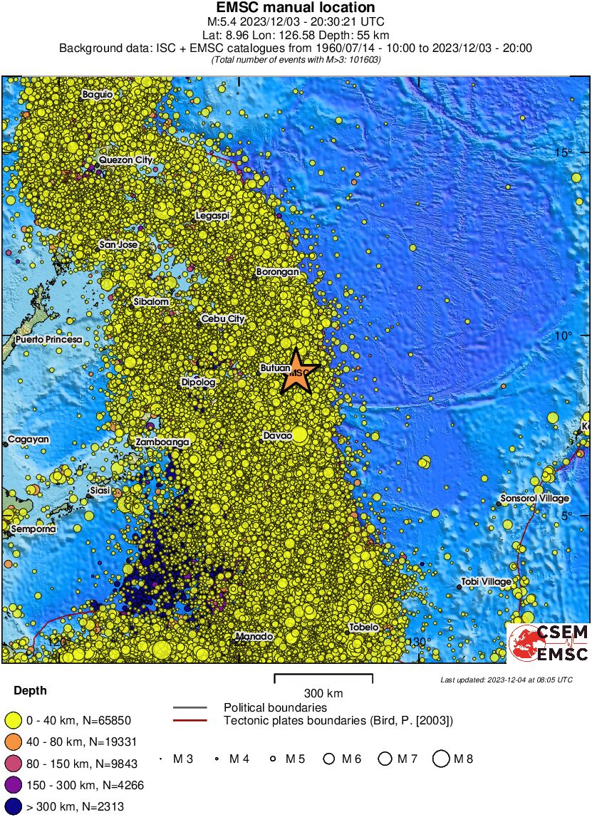 wide historical seismicity