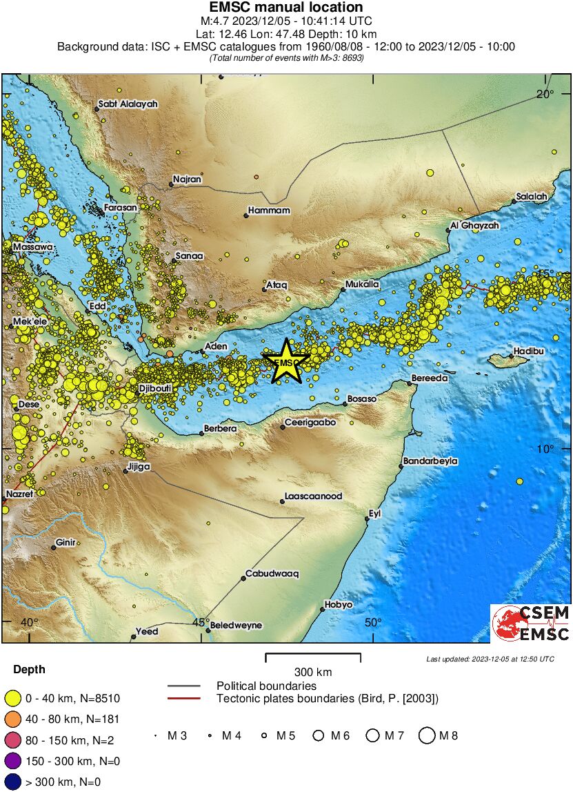 wide historical seismicity