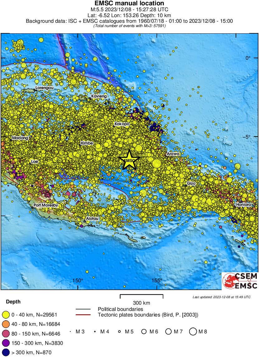 wide historical seismicity