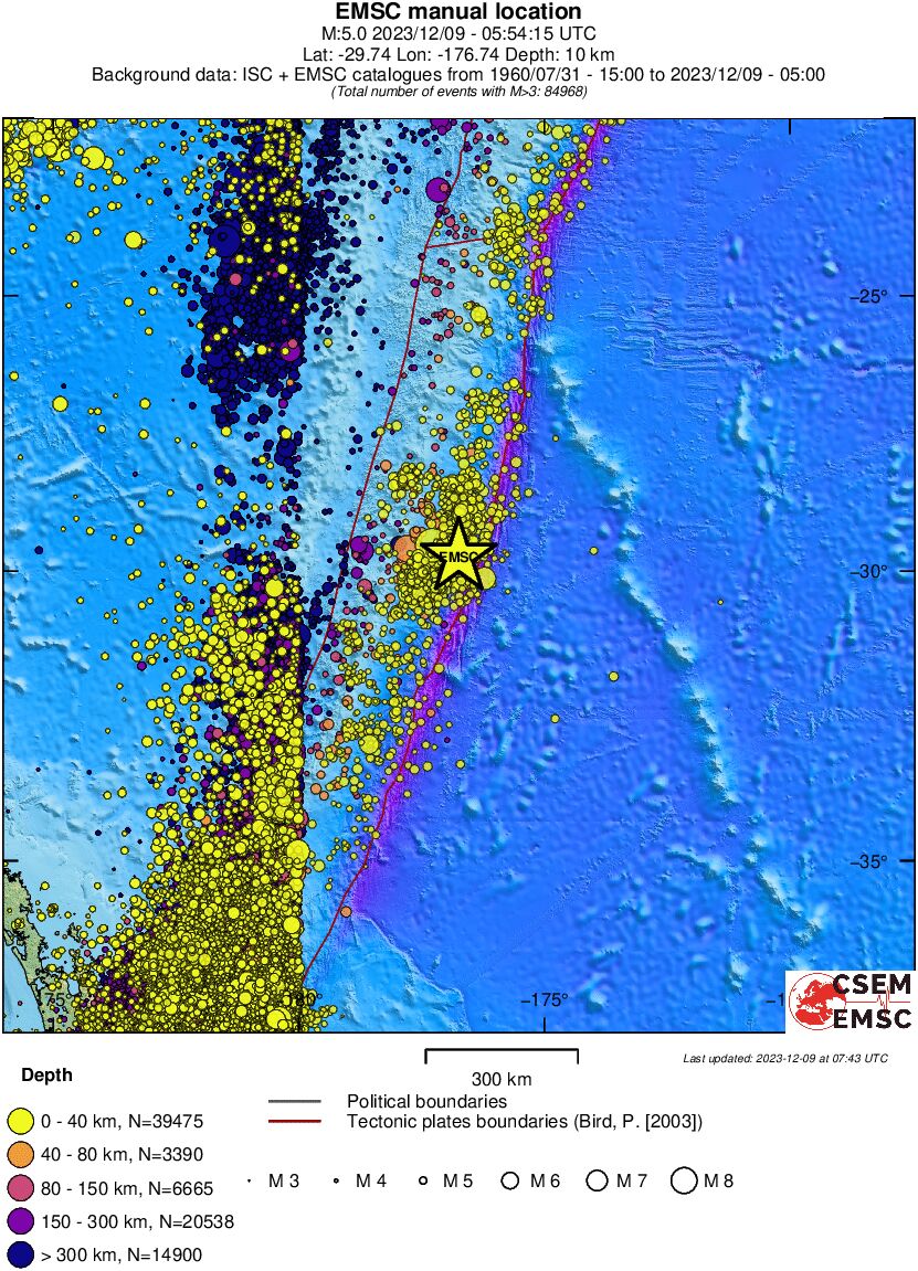 wide historical seismicity
