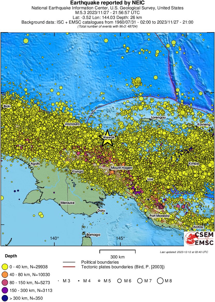 wide historical seismicity
