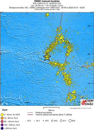 wide historical seismicity