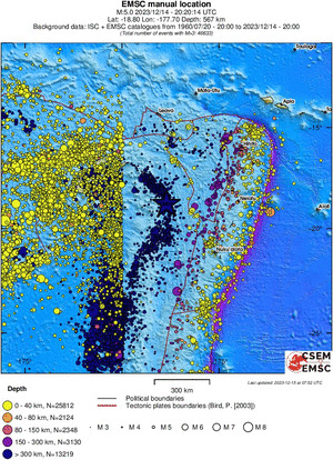 wide historical seismicity