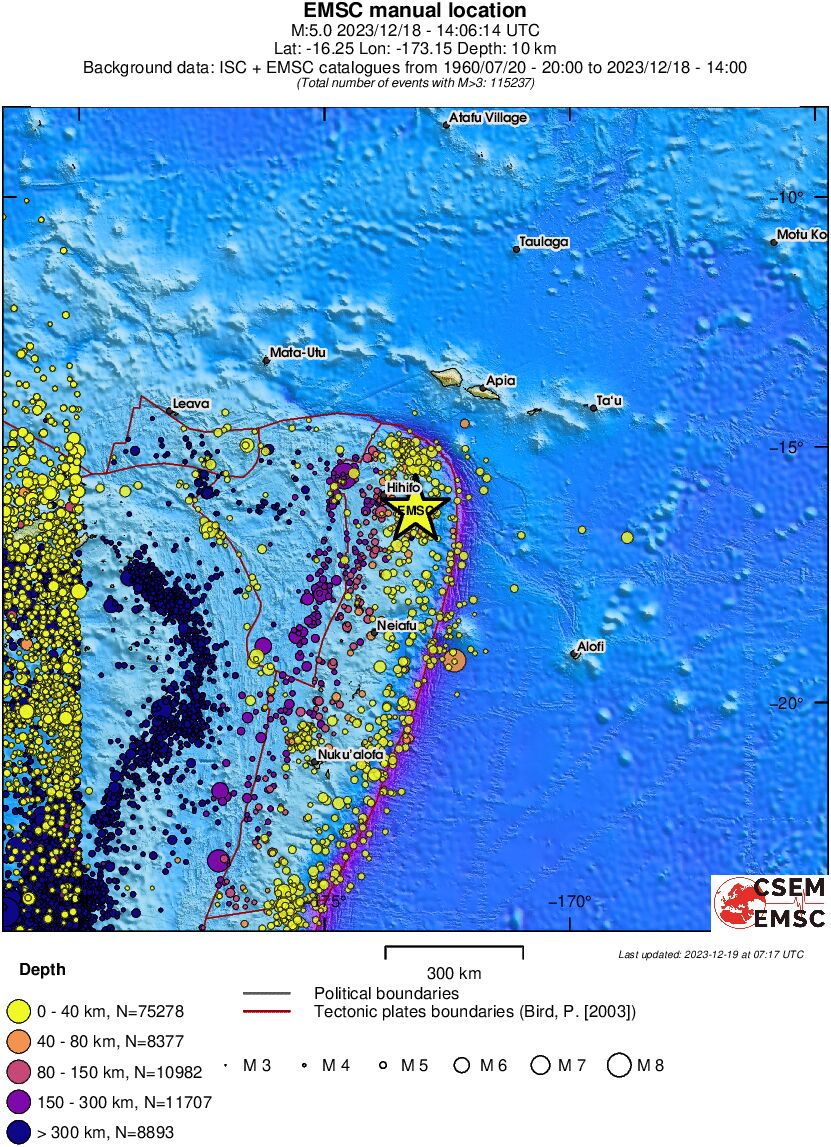 wide historical seismicity