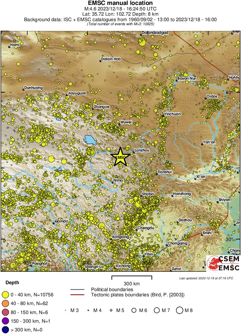wide historical seismicity