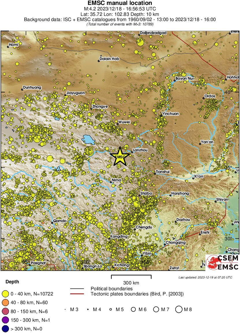 wide historical seismicity