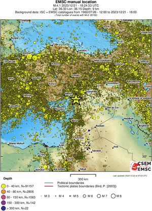 wide historical seismicity