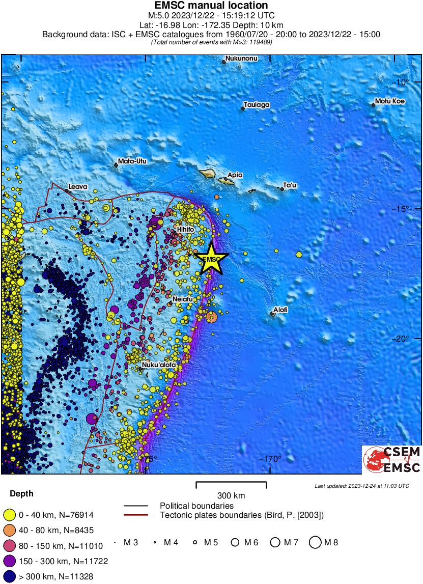 wide historical seismicity