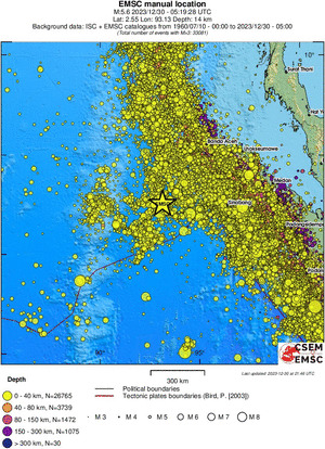 wide historical seismicity