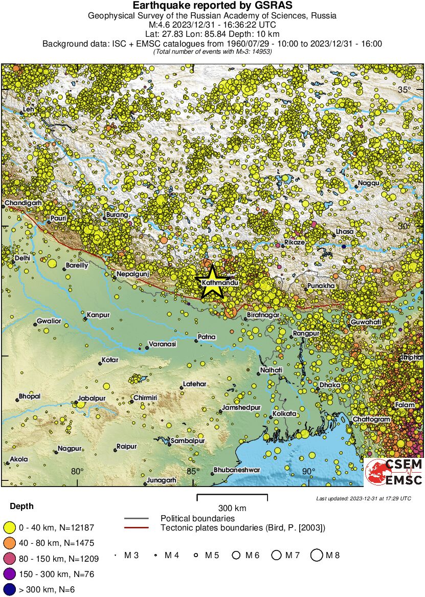 wide historical seismicity