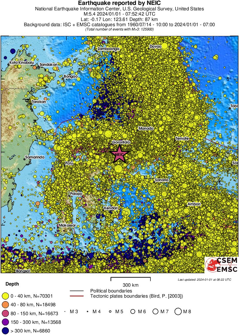 wide historical seismicity