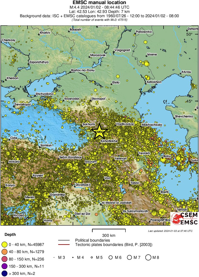 wide historical seismicity