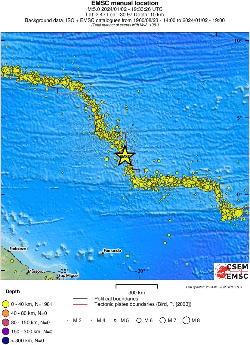 wide historical seismicity