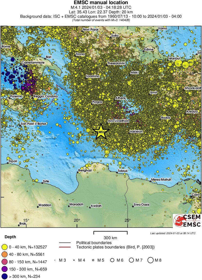 wide historical seismicity