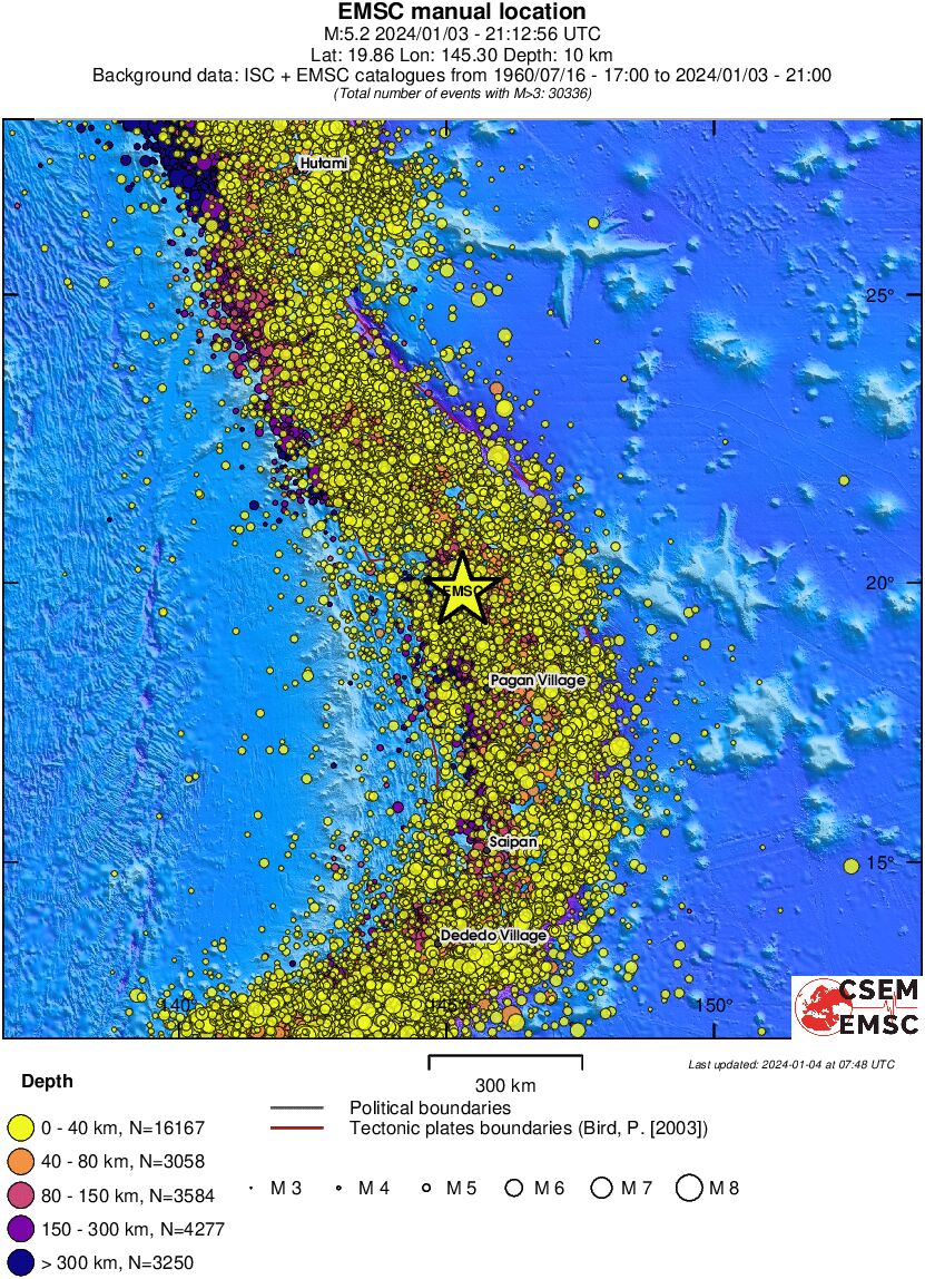 wide historical seismicity