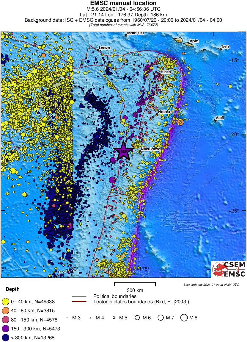 wide historical seismicity
