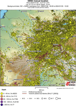 wide historical seismicity